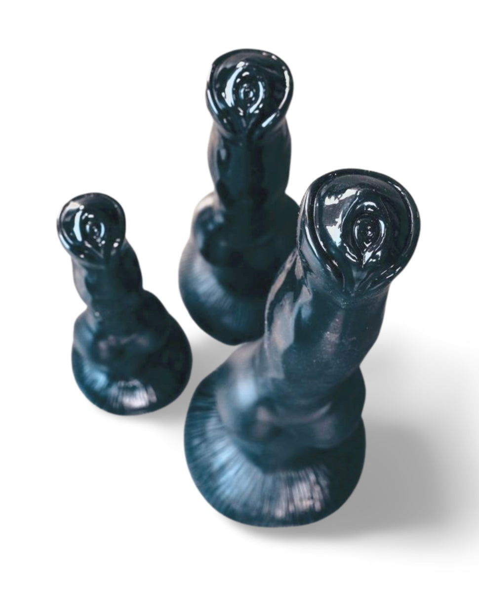 Black Silicone Dildo S/M/L