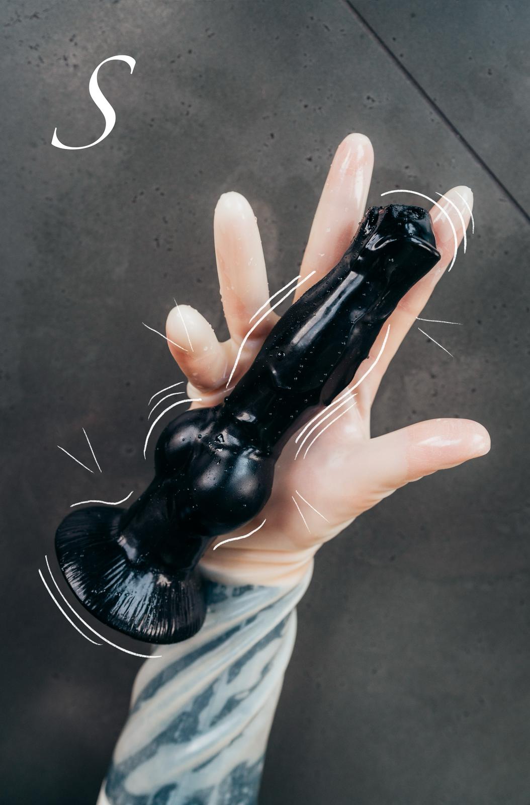 Black Silicone Dildo S/M/L