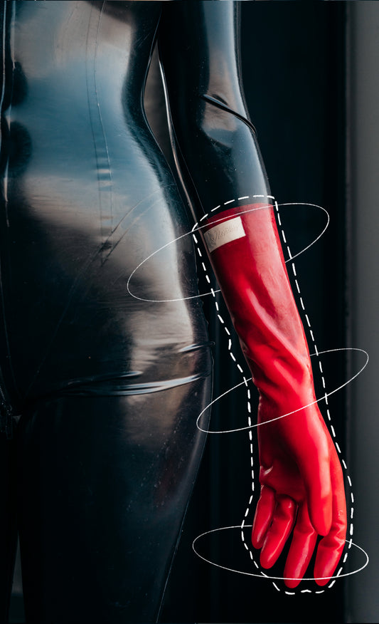 Red Latex Gloves
